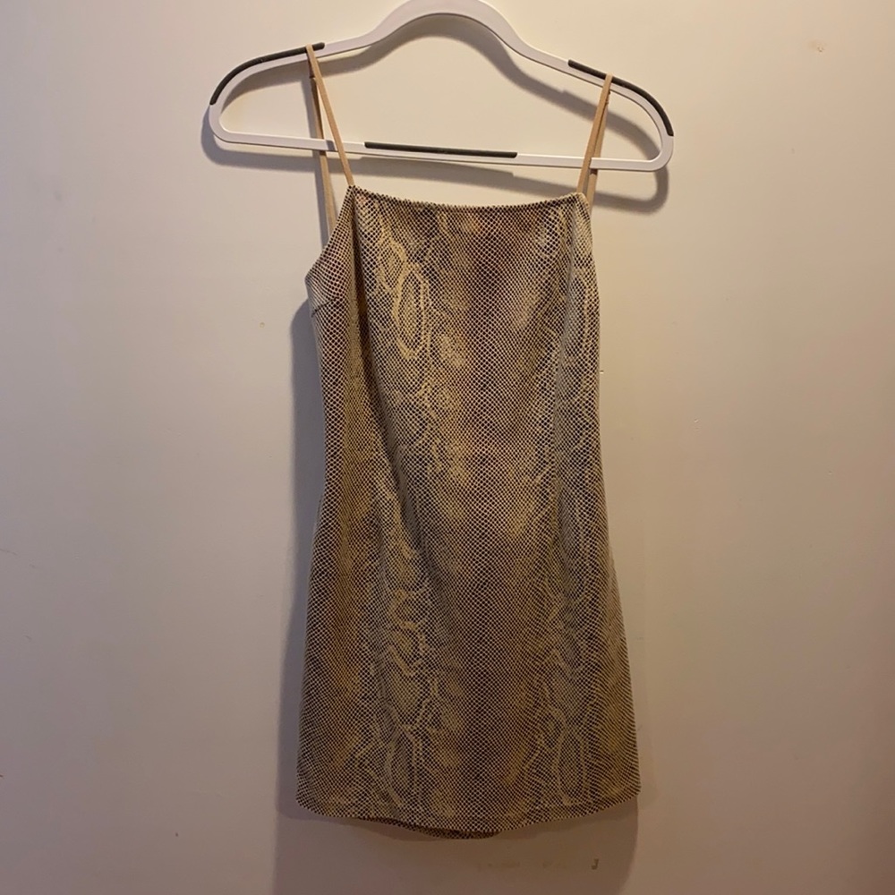 Urban Outfitters Snakeskin Mini Dress w/ Open Back